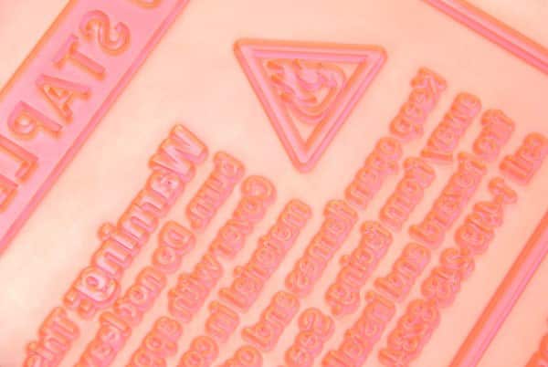 Modern flexographic plates resemble the original rubber plates first used to print labels in the 1930's